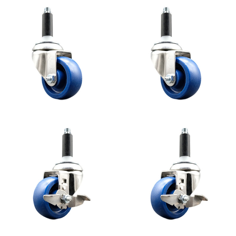 Ensemble de roulettes extensibles en poly 316