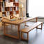 70.87" Brown Rectangular Solid Wood Dining Table-108918975