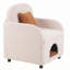 Fauteuil rembourré avec coussin lombaire