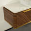 Meuble-lavabo flottant de 48 po avec lavabo vasque et plateau en pierre frittée, armoire en contreplaqué, garniture dorée, capteur à DEL, pré-assemblé, tiroir double-624240044