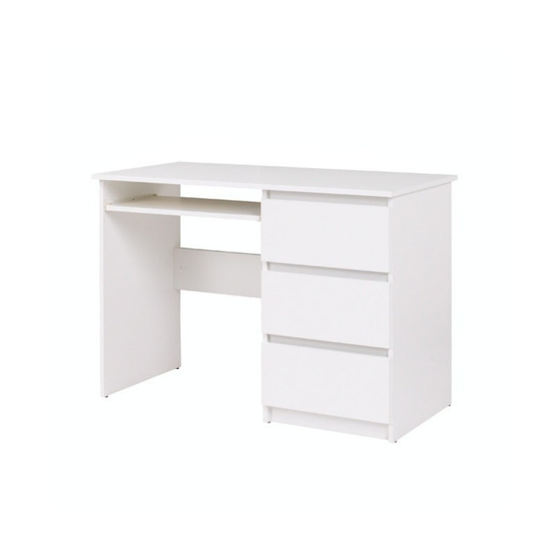 Belmar Solid Wood Base Writing Desk, White