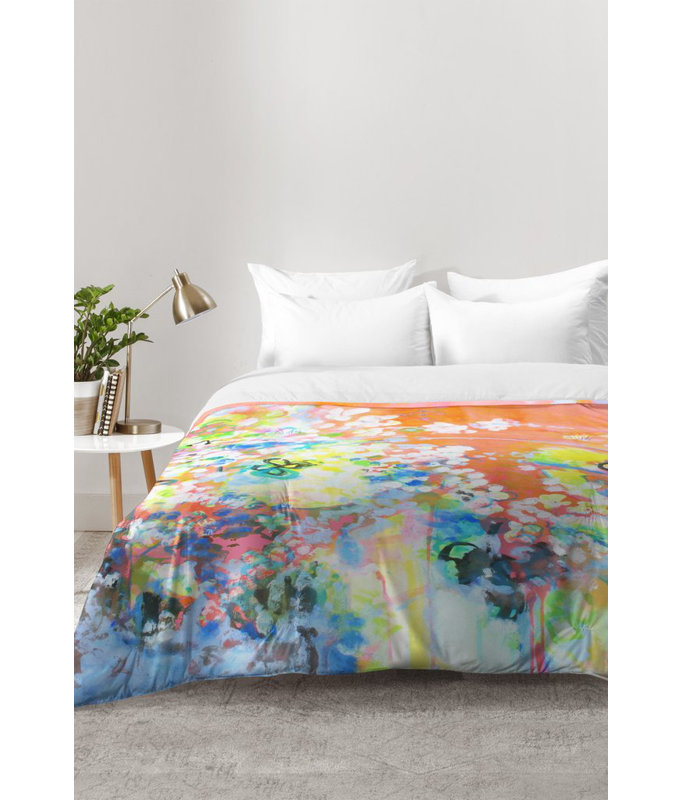 Laura Trevey Modern & Contemporary Polyester Abstract Comforter, Full/Queen Comforter + 2 Standard Shams