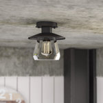 Corlyn Glass Semi Flush Mount