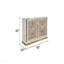 Commode à 6 tiroirs de style moderne (comprend seulement la commode) en bois et accents dorés en beige