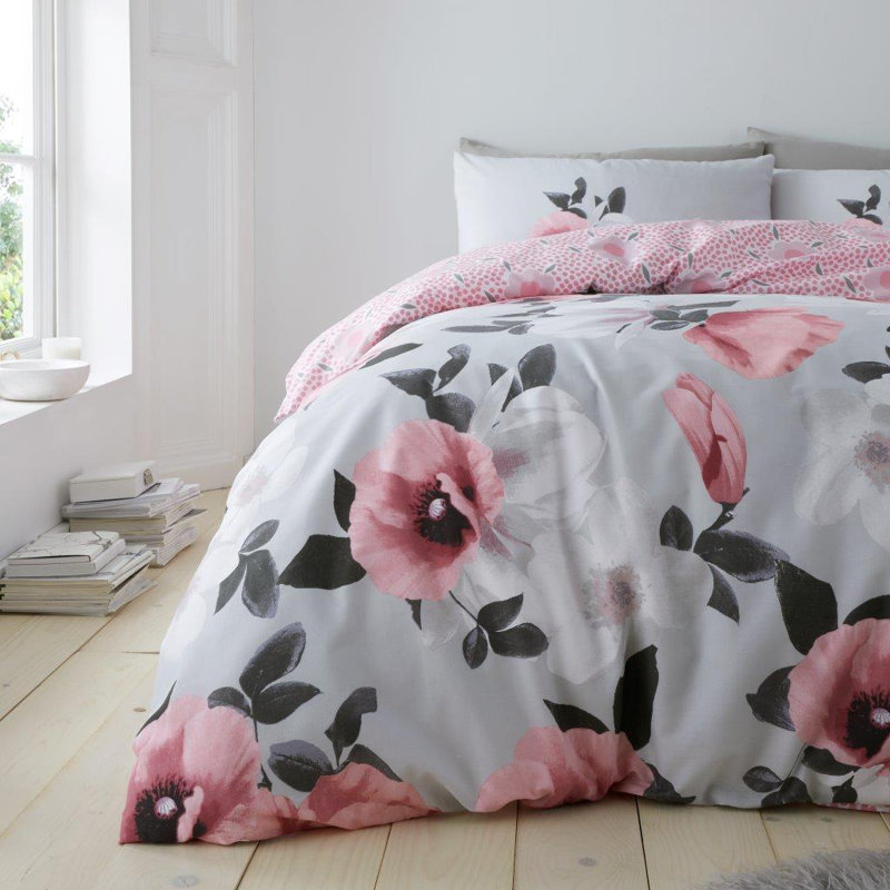 Soft Polycotton Duvet Cover Set with Matching Pillowcases, Lightweight Design, Available in Single Double King, King