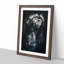 Roaring Lion in Abstract - Picture Frame Painting Print on MDF-55618189-55618186