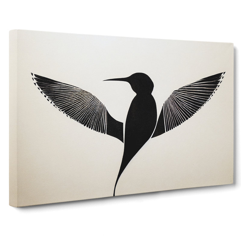 Sparkling Abstract Bird - Wrapped Canvas, 35cm H x 50cm W x 3cm D