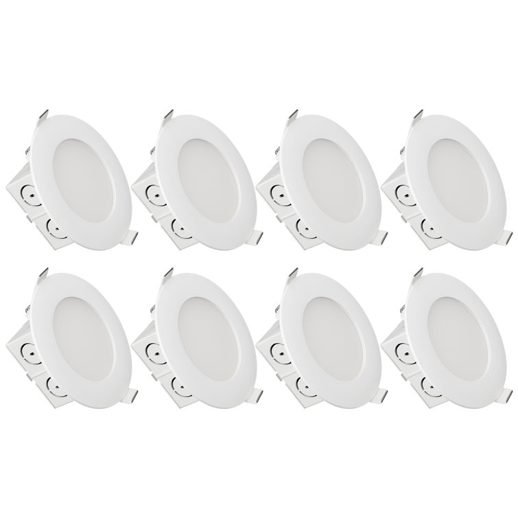 LED 4 Inch Integrated Recessed Ceiling Downlight with Junction Box, 65W Eqv. Dimmable