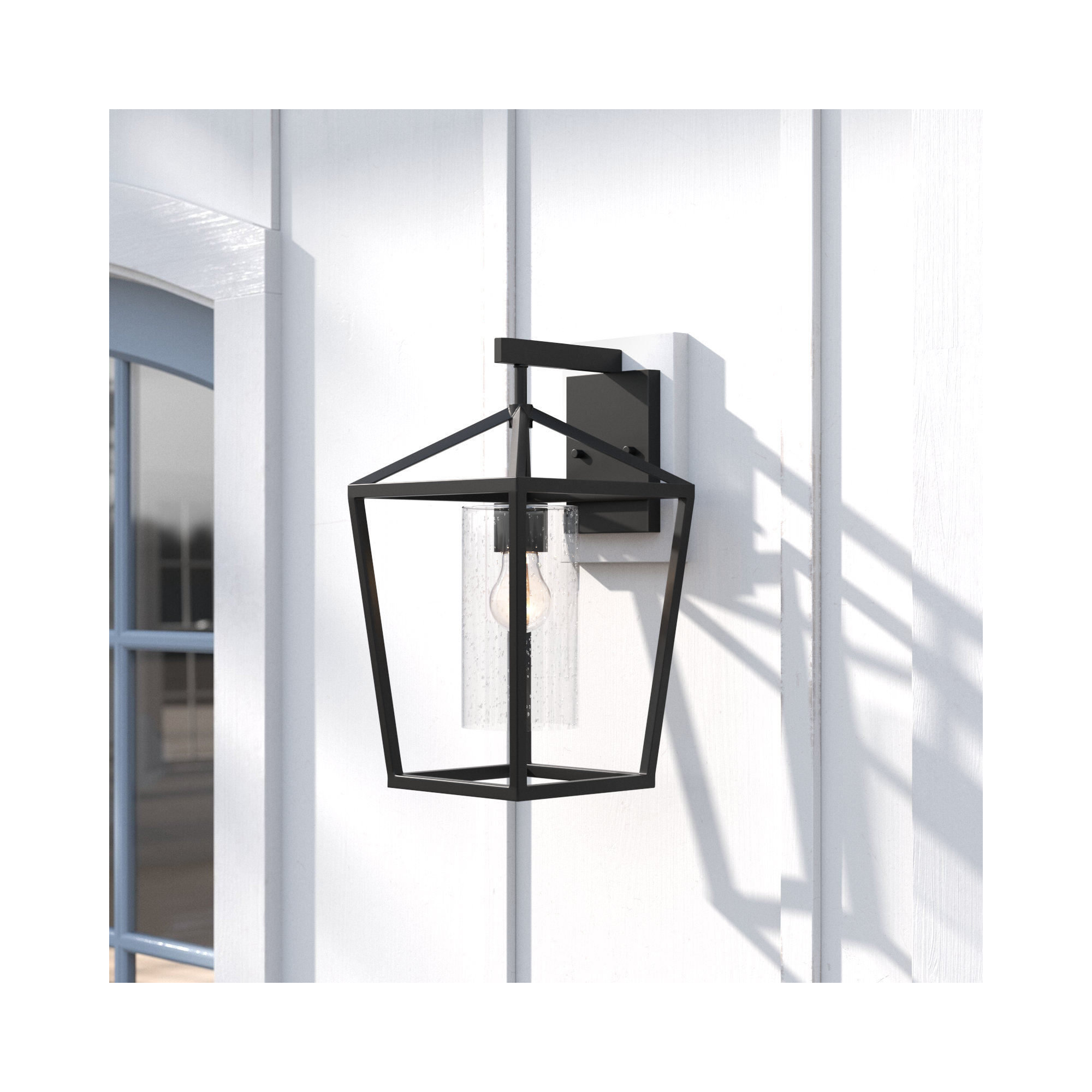 Alicia Single Light Birdcage Outdoor Wall Light, 17.13" H x 10" W x 10" D