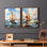 NAUTICAL Series CCCCXV - Reproduction encadrée de qualité supérieure - prêt à être accroché - aucun clou requis - aucun clou requis