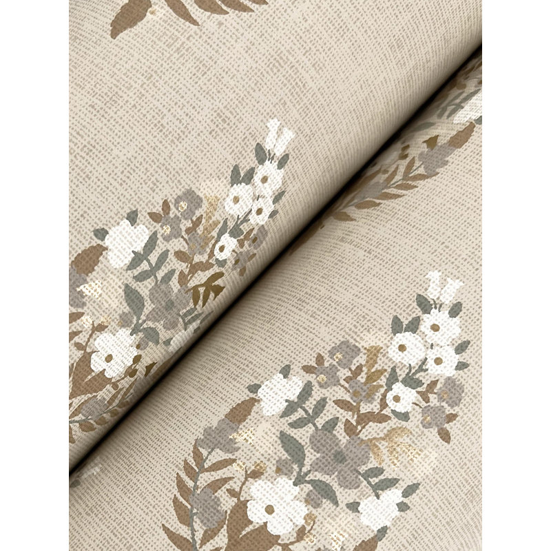 Papier peint motif cachemire, Lin
