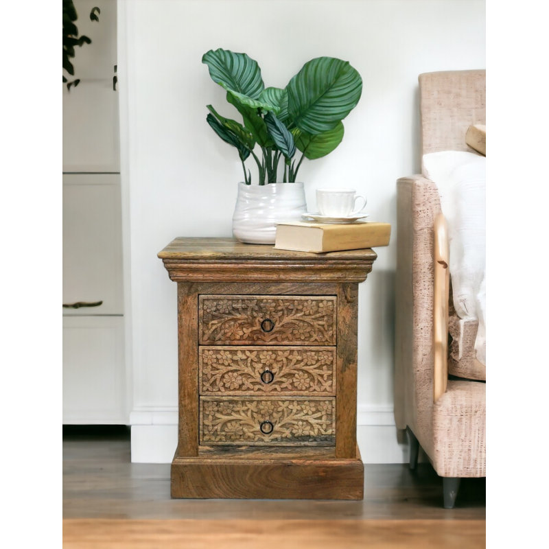 18'' W Solid Wood Nightstand