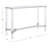 Nikkayla 51'' Glass Top Console Table-2141383302
