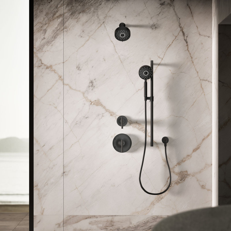Purist® 2.5 GPM Multifunction Handheld Shower Head with Katalyst Air-Induction Technology, Matte Black