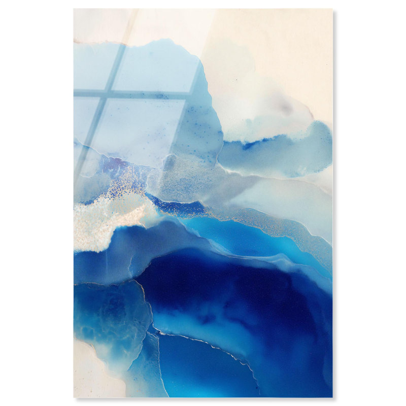«Water Diptych II», impression acrylique sur bois par Art Remedy, H 54 po x l 36 po