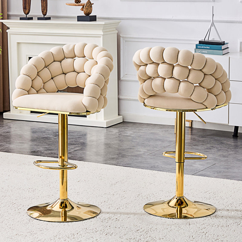 Ensemble de 2 fauteuils à bulles gonflables, fauteuils à chaîne boule, tabourets de bar