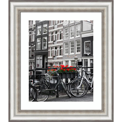 Thalie Silver Wood Picture Frame with Mat