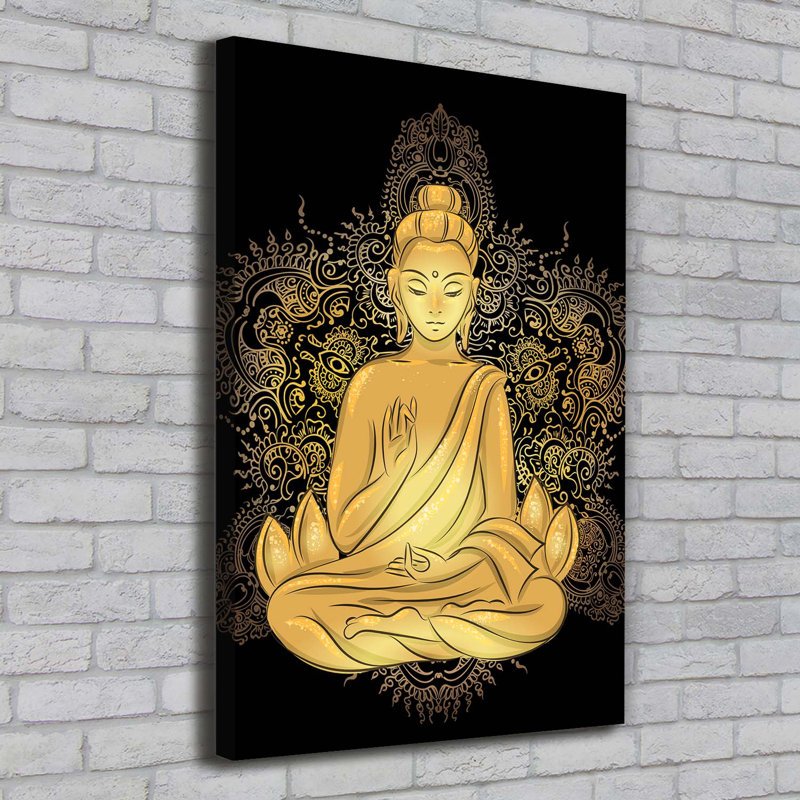 Buddha And Mandala - Wrapped Canvas Print