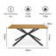 Abel Metal Base Dining Table