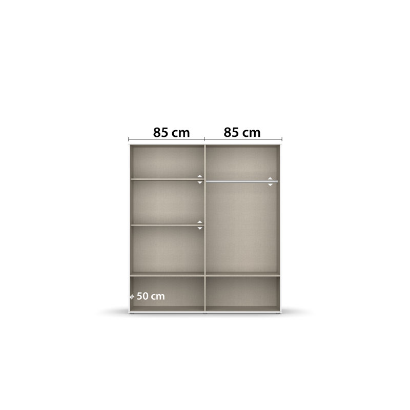 Rasant 4 Door Wardrobe, Alpine White