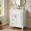 Meuble-lavabo 24 po avec lavabo en céramique, petite armoire de salle de bain moderne, 2 tiroirs et tablette réglable-135276498