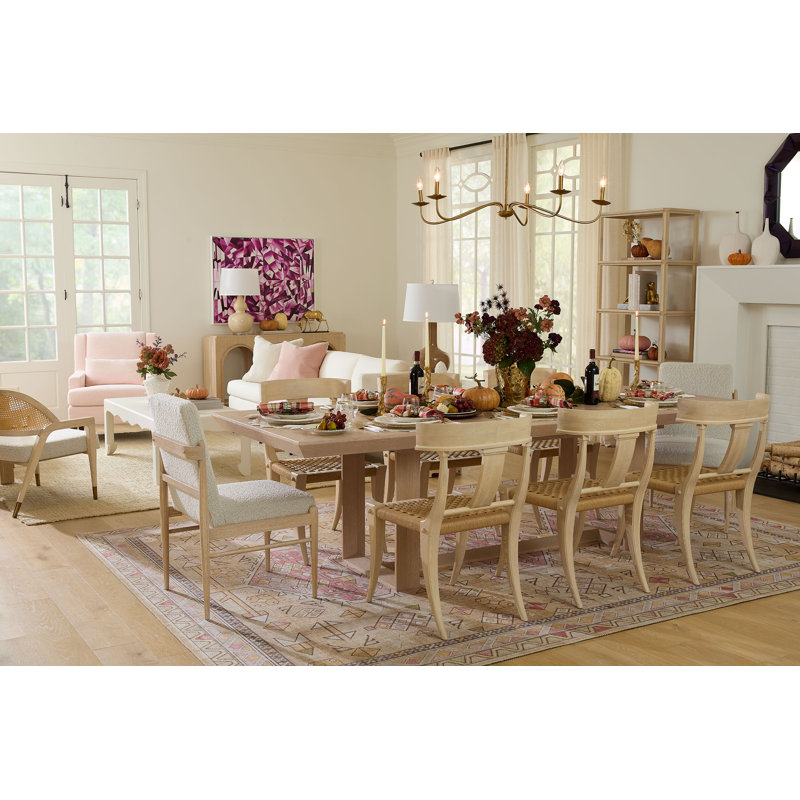 Milos Solid Wood Dining Chair, Sand