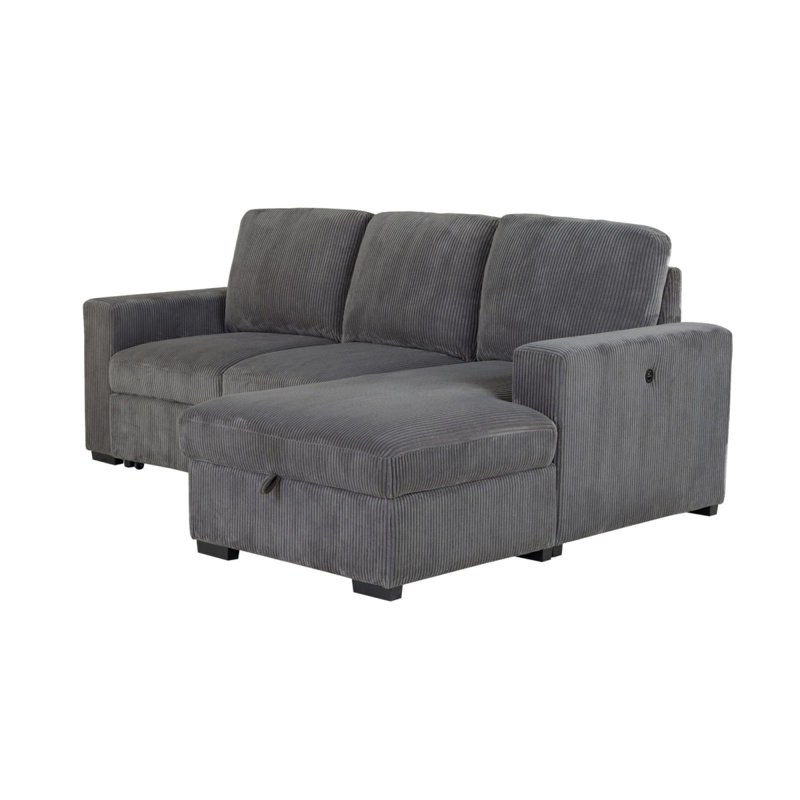 Melody Grey Sectional Without Pullout