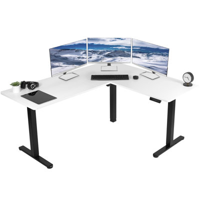 VIVO Electric Corner Standing Desk