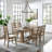 Heymann Trestle Dining Set with Upholstered and Wood Chairs -467429143-508910159