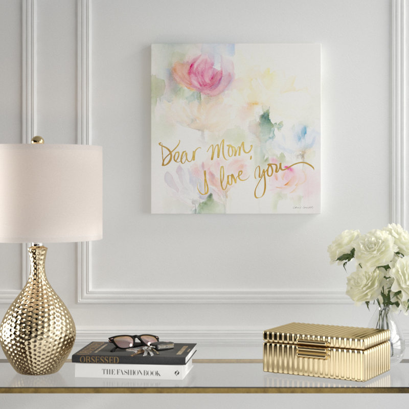 «Dear Mom», impression, H 18 po x l 18 po x P 1 po, Toile tendue
