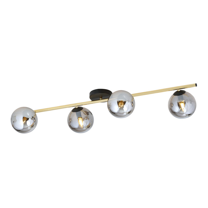 Woehler 4 - Light Dome Chandelier, Black, Grey