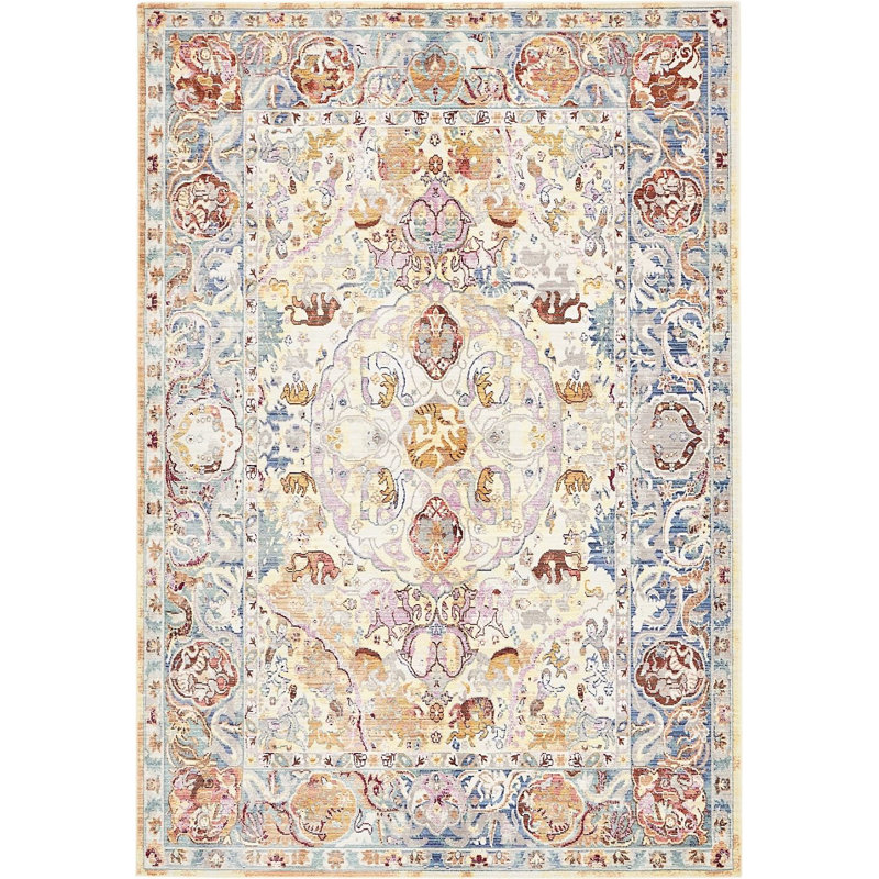 Tapis beige Donminique, Rectangle 4 pi x 6 pi