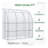 Outsunny 7' X 4' X 7' Outdoor Lean To Greenhouse, Walk-In Green House Plant Nursery With Roll-Up Window, PE Cover, White