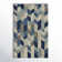 Hand Tufted Graphic Rug, Blue/Ivory