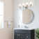 Savannah 24 in. Wall Mounted Towel Bar in Matte Black and Polished Chrome