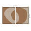 Minimal Modern Organic Abstraction 1  - Set Of 2 By The Creative Bunch Studio Framed Wall Art Prints-91292051-91292053