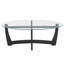 Table basse 48 po ovale en verre (table incluse seulement)
