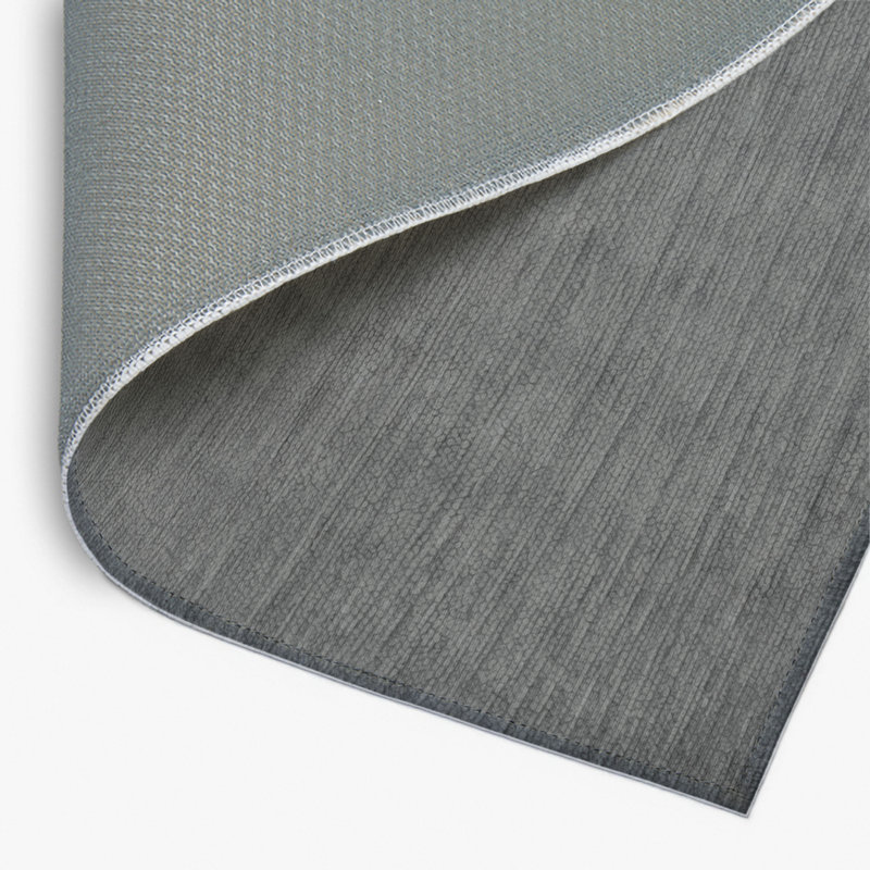 Solid Gray Indoor and Outdoor Area Rug, Rectangle 8' x 10'