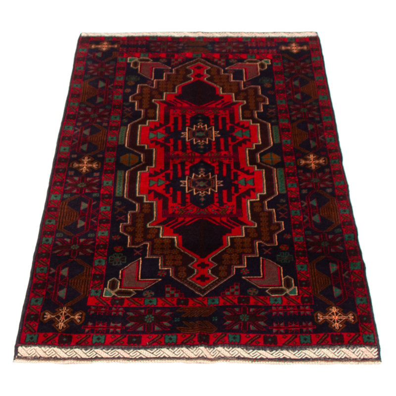 Teimani Red Rug 3'7" x 6'10"