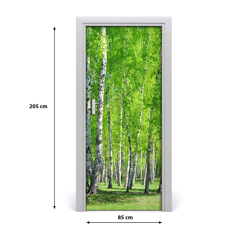 Birch Forest Door Decal