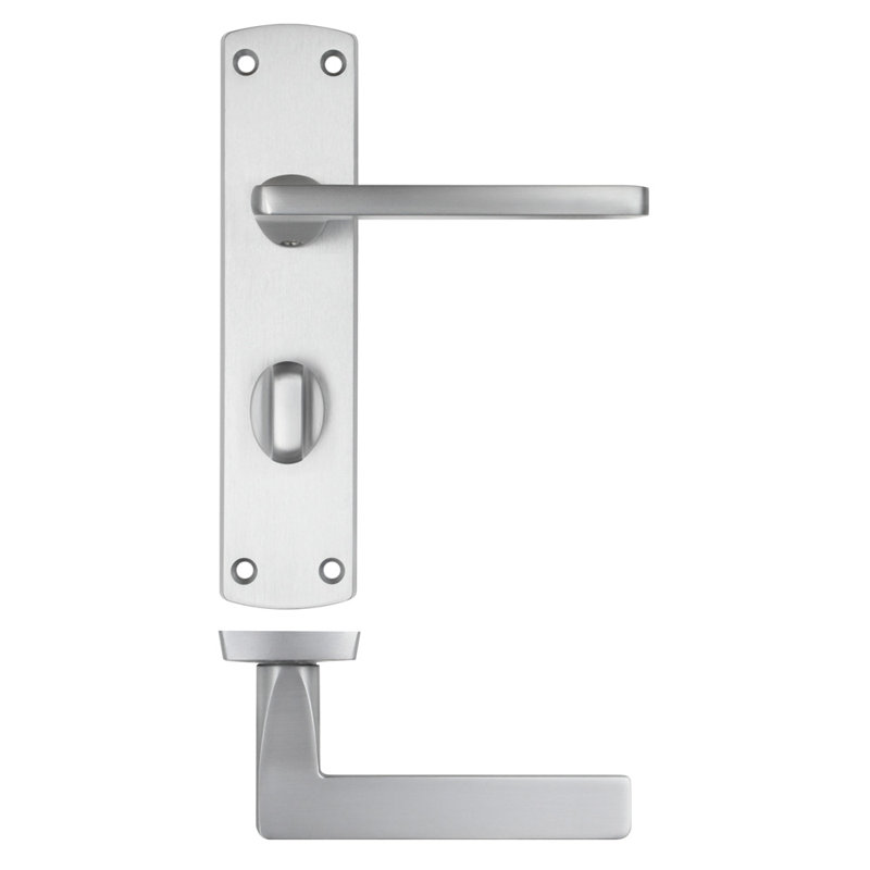 Single Dummy Door Handle, Satin Chrome