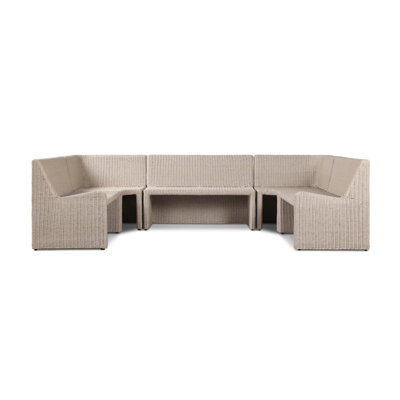Senna Outdoor U-Shape Dining Banquette
