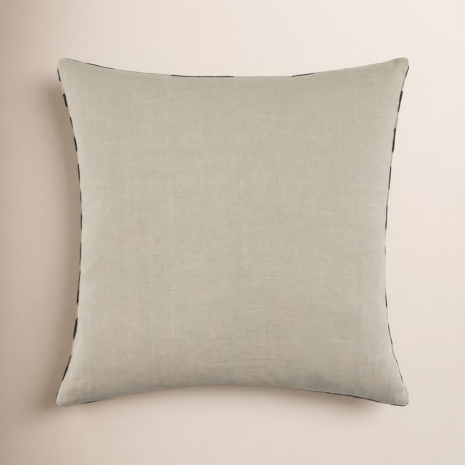 Marzano Accent Pillow, Black/Beige, Pillow Cover Only - No Insert, Square 18"