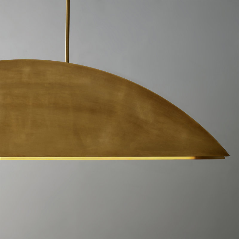 Bau 4 - Light LED Pendant, Natural Brass