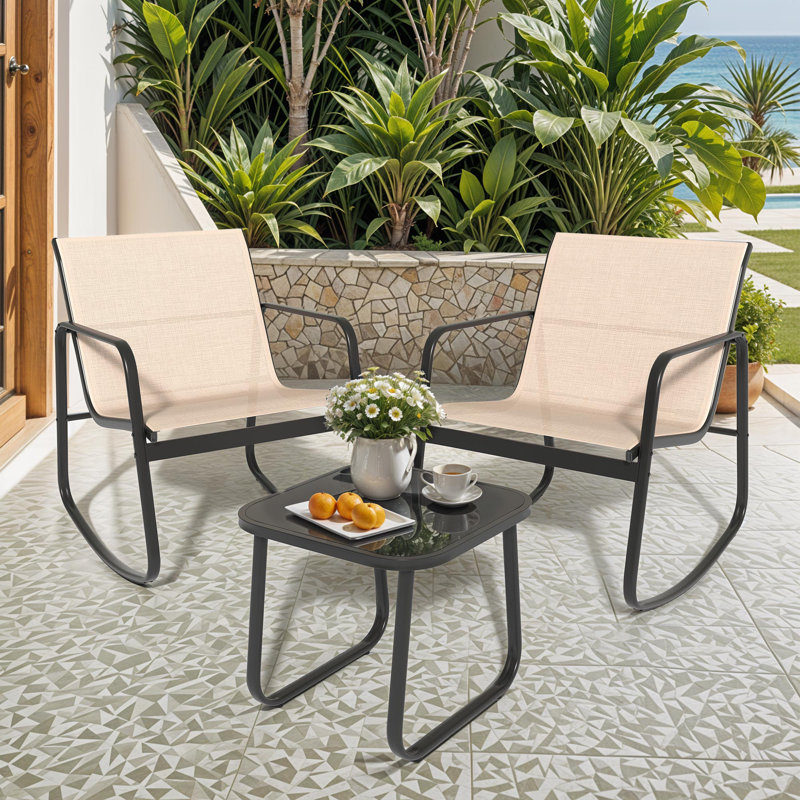 Kyriakoula 2 - Person Patio Conversation Set, Beige