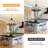 Zury 6 - Light Dimmable Wagon Wheel Chandelier-261625504