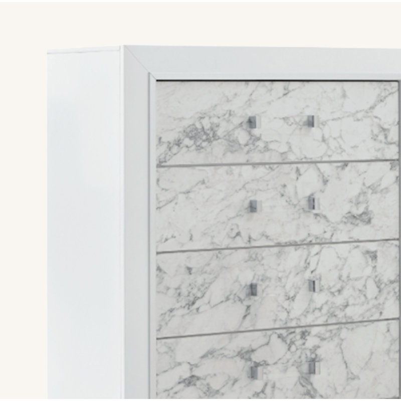 COFFRE BLANC SKYE MARBLE