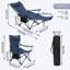 Camping Chair Lightweight Folding Fishing Chair with Retractable Footrest and Removable Headrest, Carry Bag, for Outdoor Activities-976448823-976448826