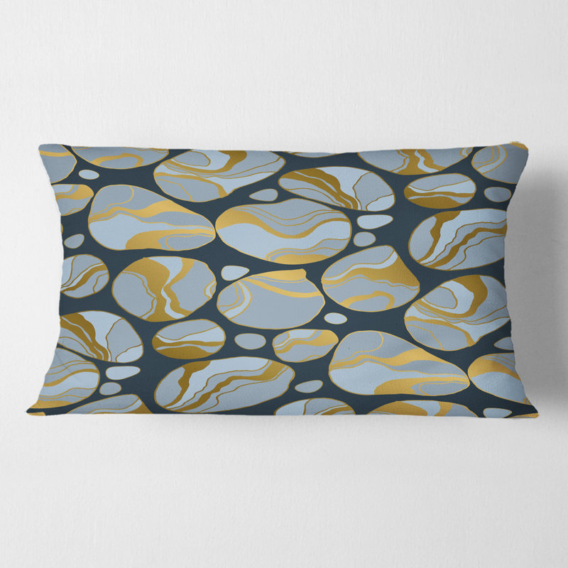 Coussin Golden Marble Design IV - Mid-Century