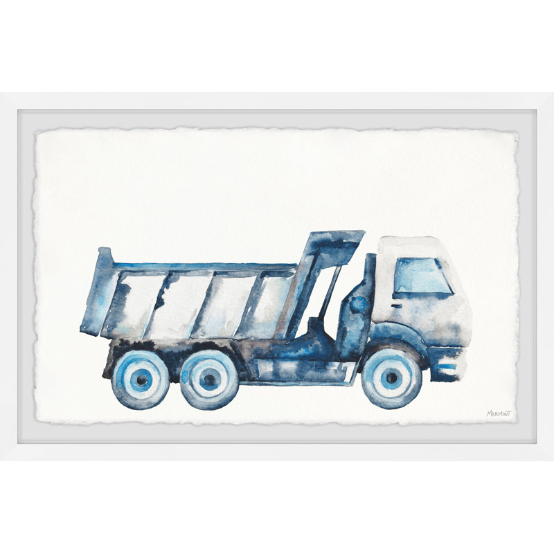 Bokard Dump Truck, reproduction encadrée, H 8 po x l 12 po x P 1,5 po